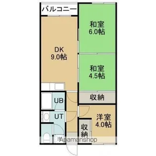 シャトーはまなす【3階】の間取り